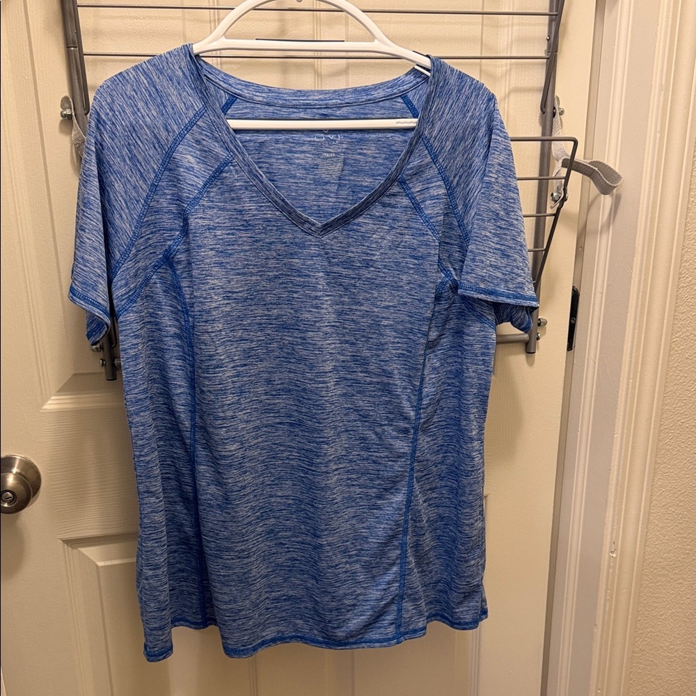 Livi Active Heathered Blue Short Sleeve Tee